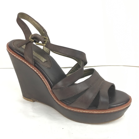 Banana Republic Shoes - Banana Republic Platform Wedge Sandals Leather 8
